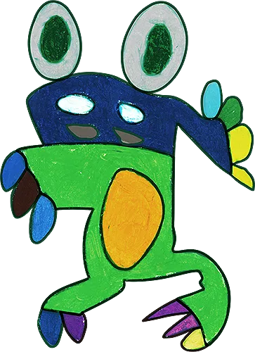 hama-green-frog